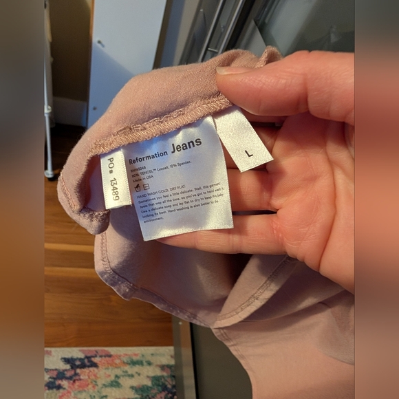 Reformation Rou Soft Pink Knit Midi Dress - Picture 7 of 7